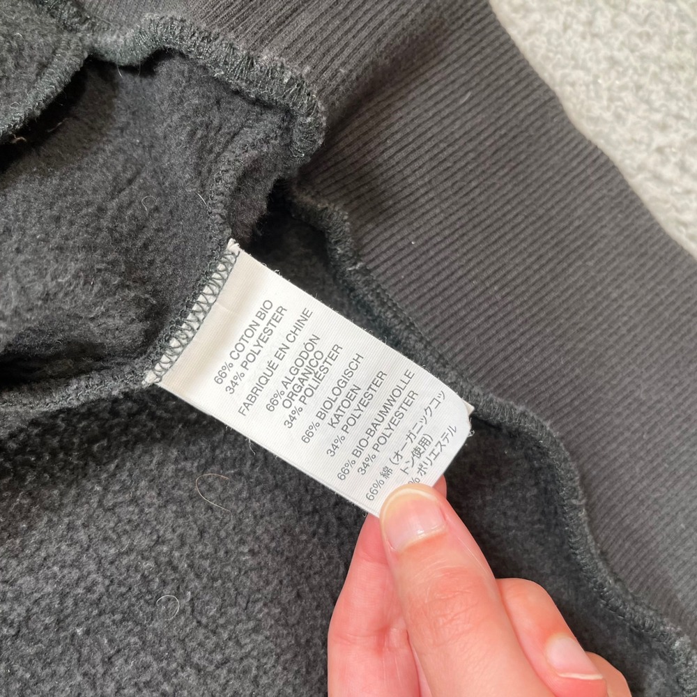 Vuori Womens Dark Gray Restore Full Zip Hoodie Organic Cotton Fleece Size Medium - Picture 9 of 10
